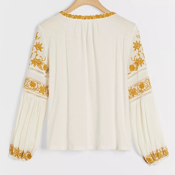 Anthropologie Aja embroidered blouse - Picture 2 of 5